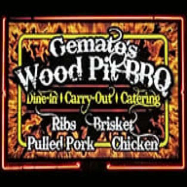 Gemato's Wood Pit BBQ Logo